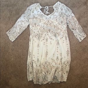 Altar’d state cream colored dress